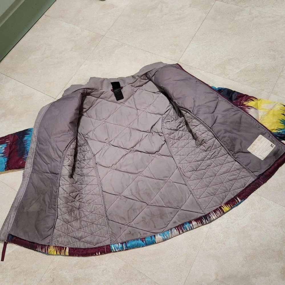 The North‎ Face Girls XL 18 Paint Splatter Multicolor Puffer 550 Quilted Jacket